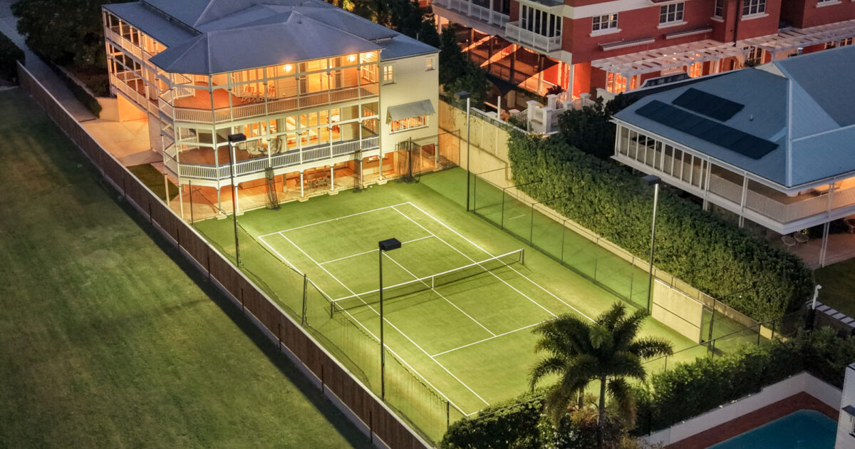 Landmark home for sale with championship tennis court and grand DA ...